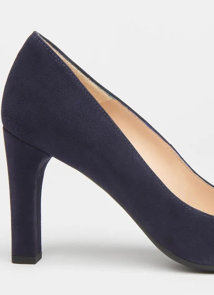 LKBennett Court Shoes Women Tess Navy Suede Courts LKBennett Court Shoes Women Tess Navy Suede Courts