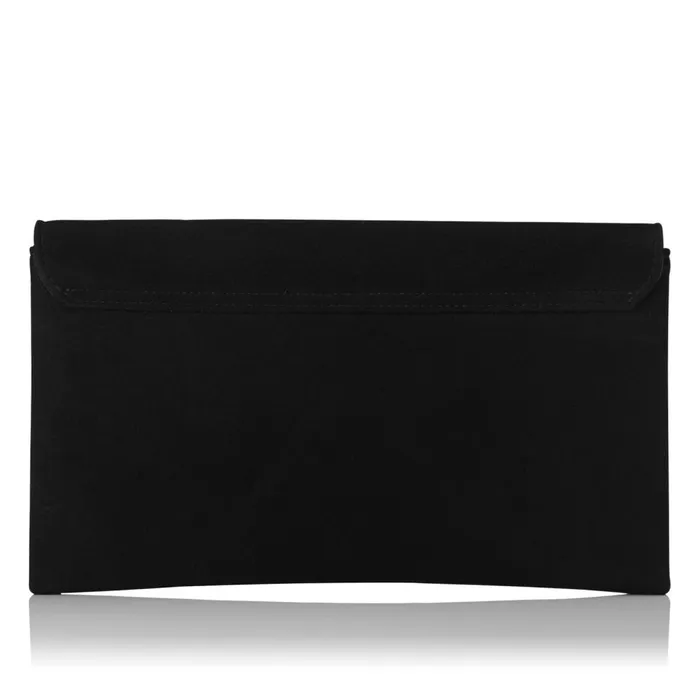 LKBennett CrossBody Bags Women Dora Black Suede Envelope Clutch LKBennett CrossBody Bags Women Dora Black Suede Envelope Clutch
