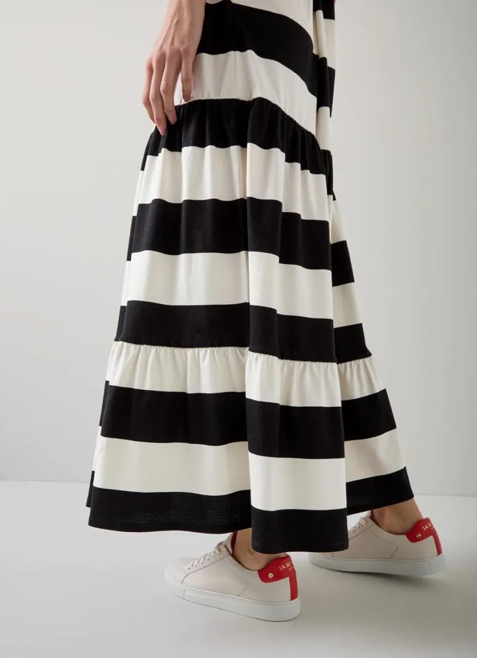 LKBennett Dresses Women Leigh Stripe Organic Cotton Jersey Dress LKBennett Dresses Women Leigh Stripe Organic Cotton Jersey Dress