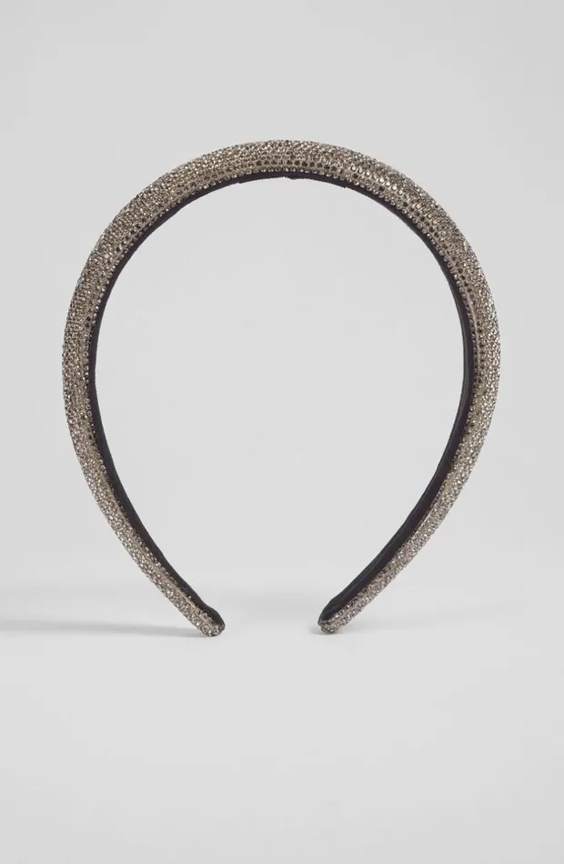 LKBennett Hair Accessories Women Gala Gunmetal Crystal Headband