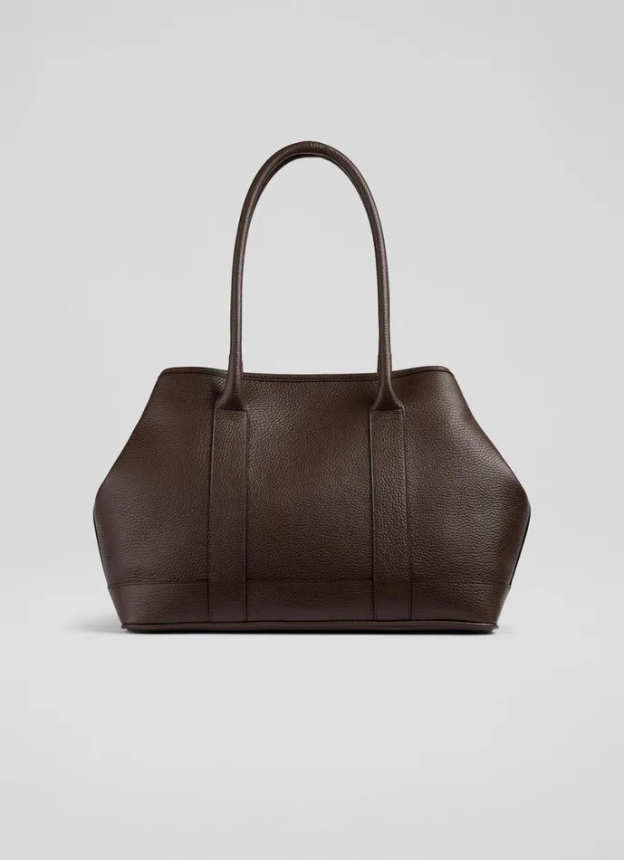 LKBennett Tote Bags Women Lauren Chocolate Work Tote Bag