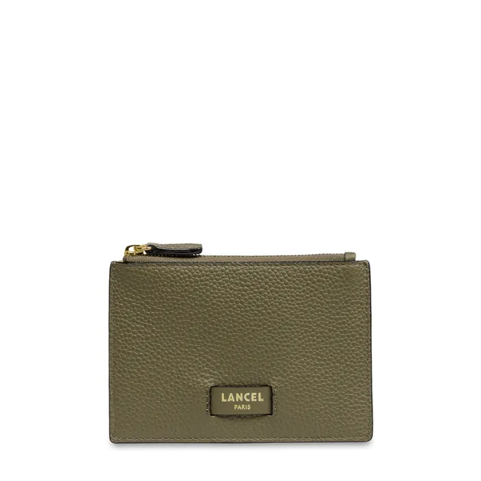 L Zip Card Holder Dark Khakidark Khaki Women Lancel Purse