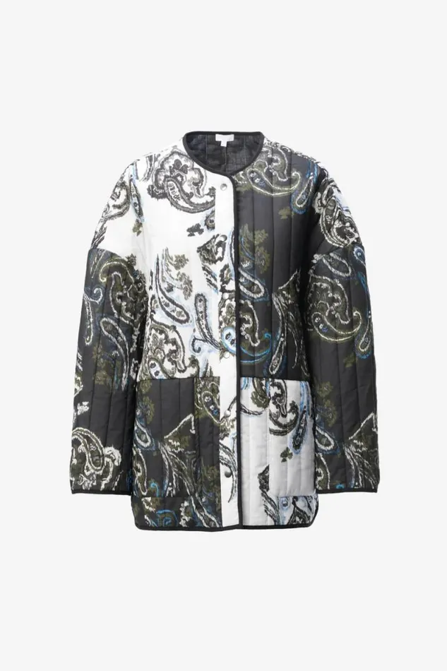 Lala Berlin Coats and Jackets Jacket Jabari Cotton Paisley Park Blackwhite 8211 Women