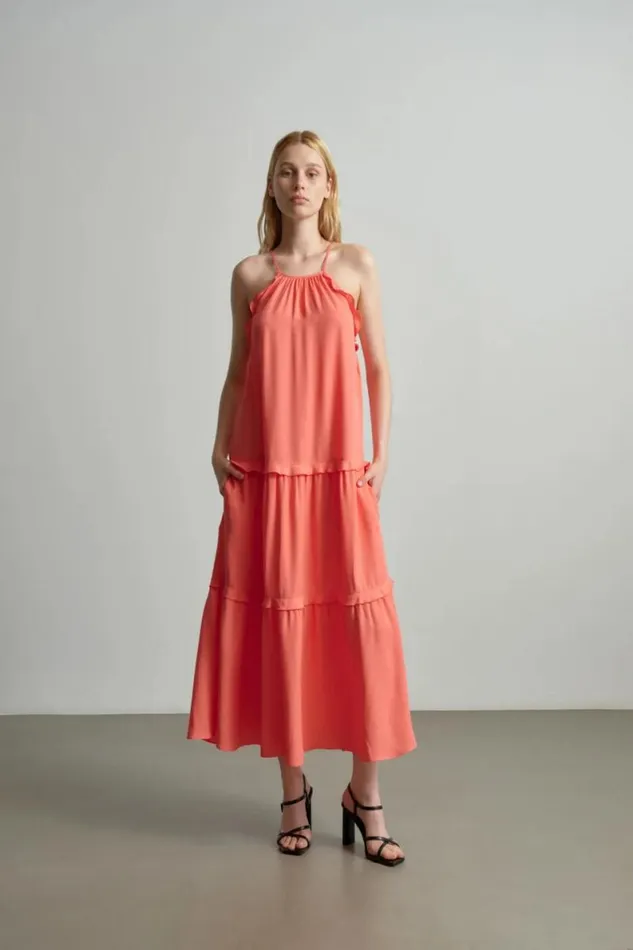 Lala Berlin Dresses Dress Daau Viscose Underwater Melon 8211 Women
