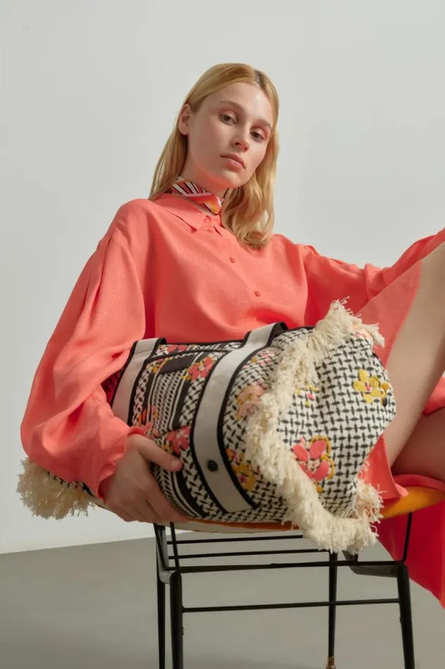 Lala Berlin Dresses Dress Dakil Viscose Underwater Melon 8211 Women