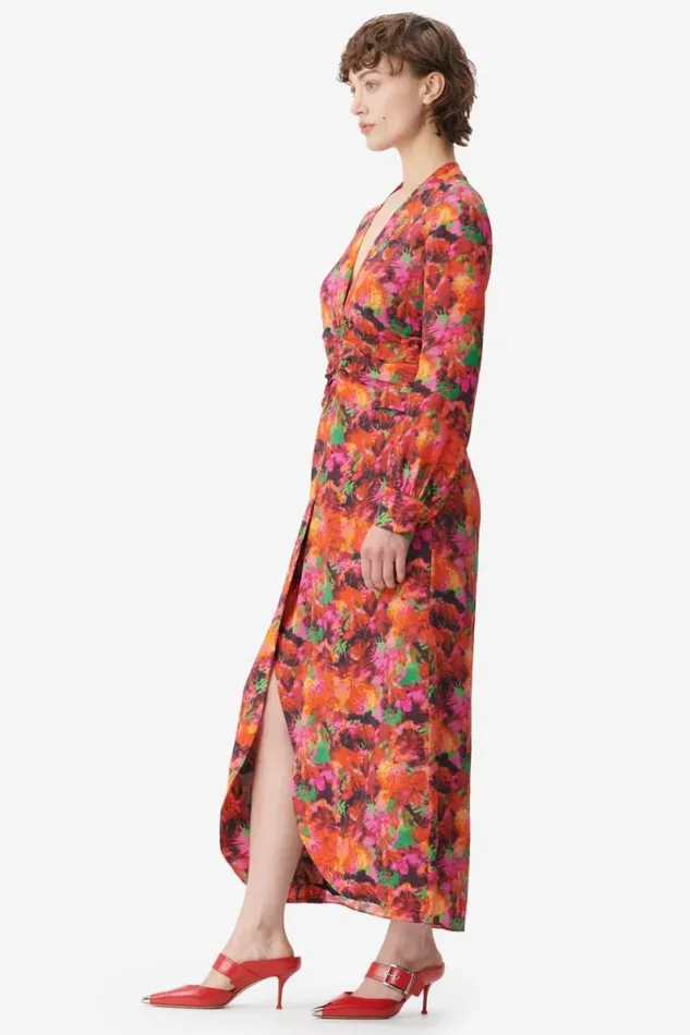 Lala Berlin Dresses Dress Damala Viscosesilk Blend Shibori Flower 8211 Women