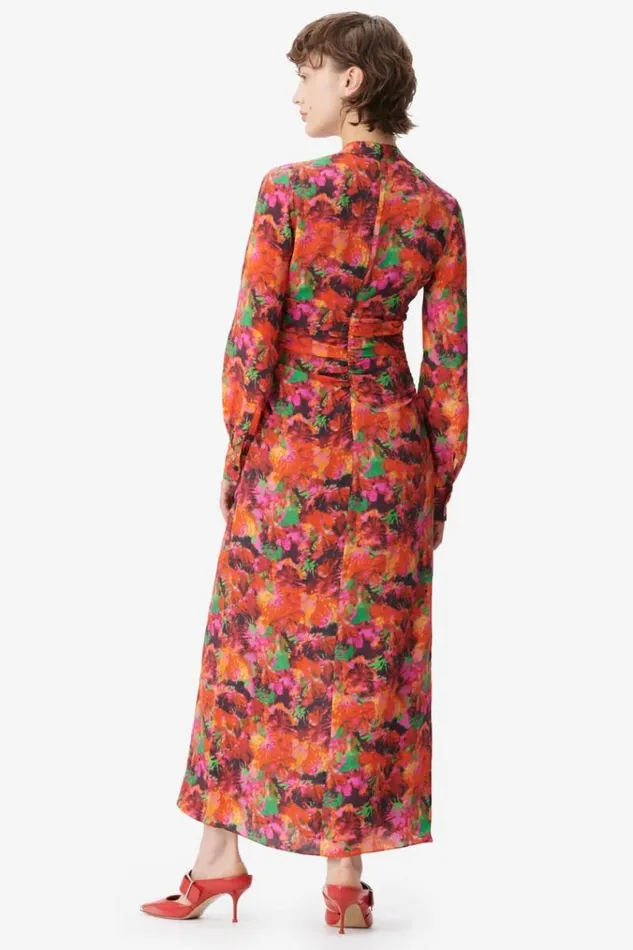 Lala Berlin Dresses Dress Damala Viscosesilk Blend Shibori Flower 8211 Women