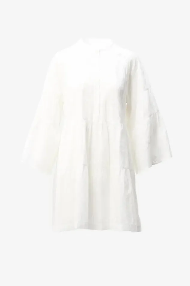 Lala Berlin Dresses Dress Delmar Cotton Embroidery White 8211 Women