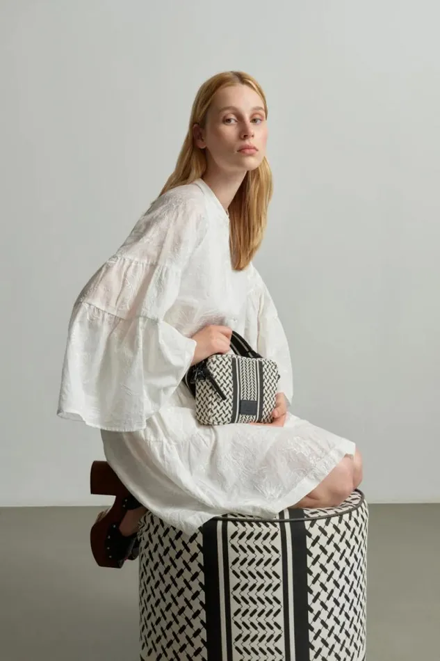 Lala Berlin Dresses Dress Delmar Cotton Embroidery White 8211 Women