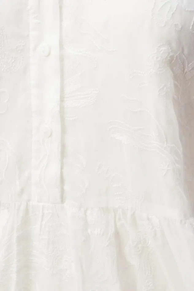 Lala Berlin Dresses Dress Delmar Cotton Embroidery White 8211 Women