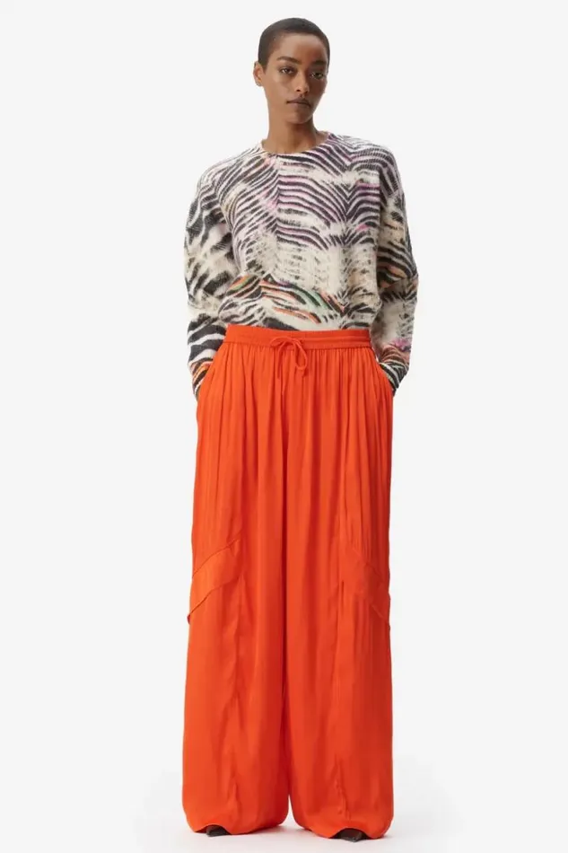 Lala Berlin Pants and Skirts Pants Perre Polyester Mix Paprika 8211 Women