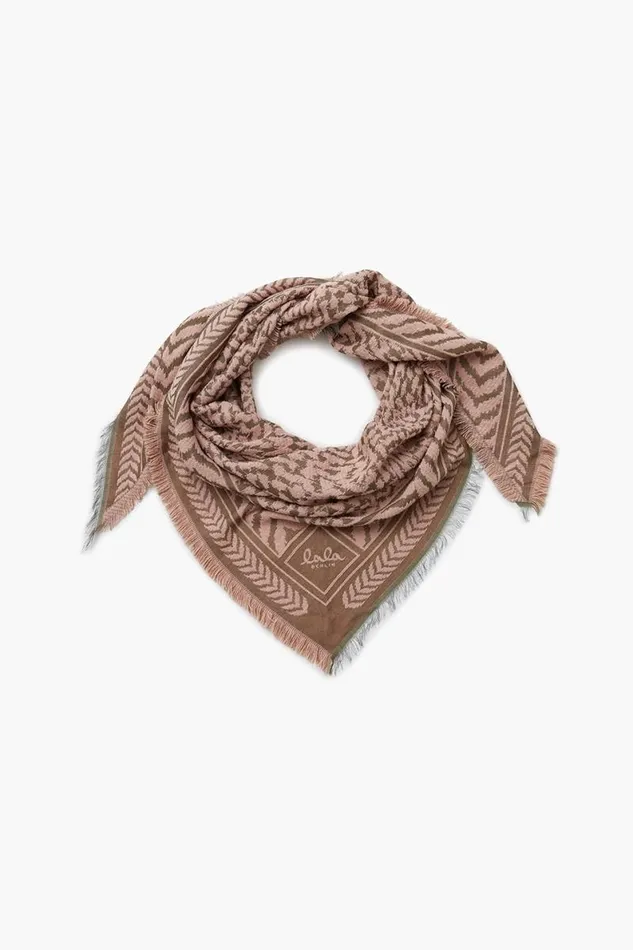 Lala Berlin Scarves and Triangles Triangle Anmye Wool Mix Powderpink 8211 Women
