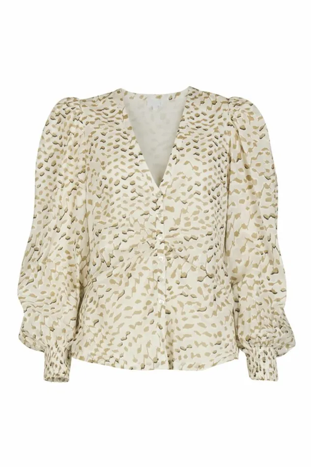 Lala Berlin Shirts and Blouses Blouse Babsi Cotton Sand Wave 8211 Women