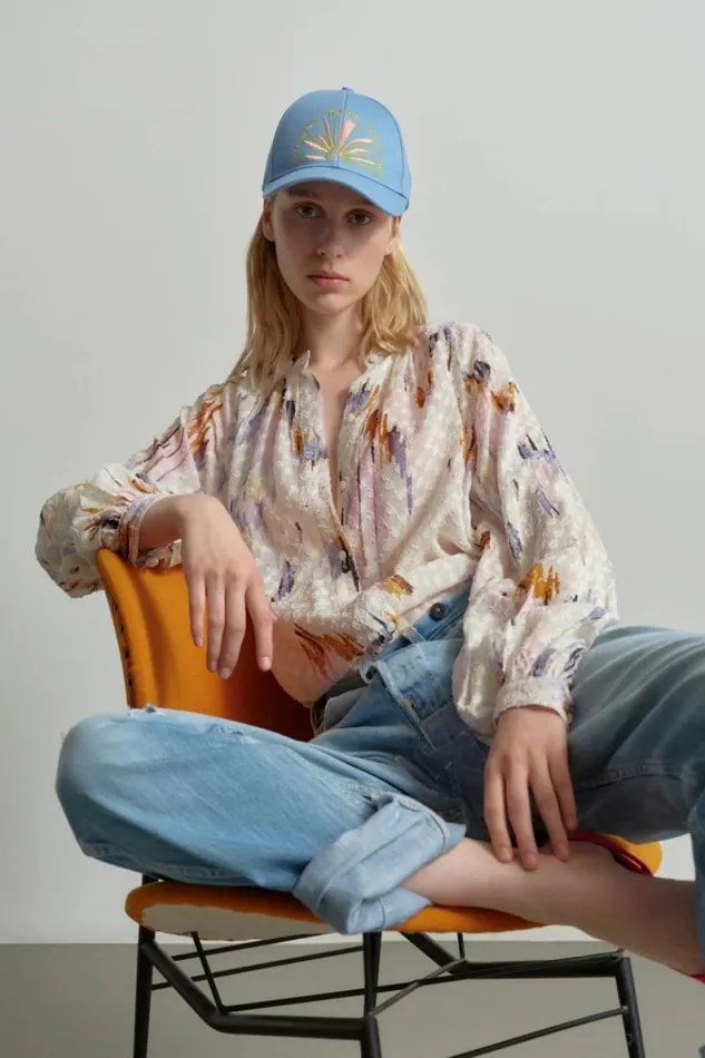Lala Berlin Shirts and Blouses Blouse Binoa Viscose Floral Fountain Pink 8211 Women