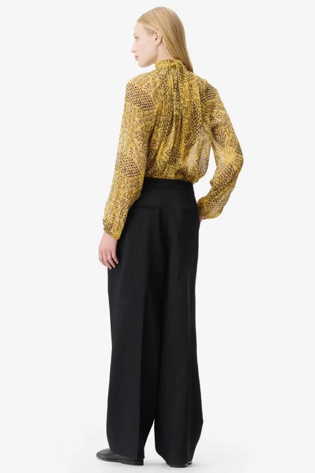 Lala Berlin Shirts and Blouses Blouse Brooks Viscose Heritage Star Yellow 8211 Women
