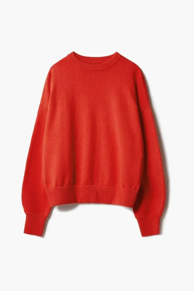 Lala Berlin Sweatwear Jumper Kira Cotton Mix Hot Orange 8211 Women