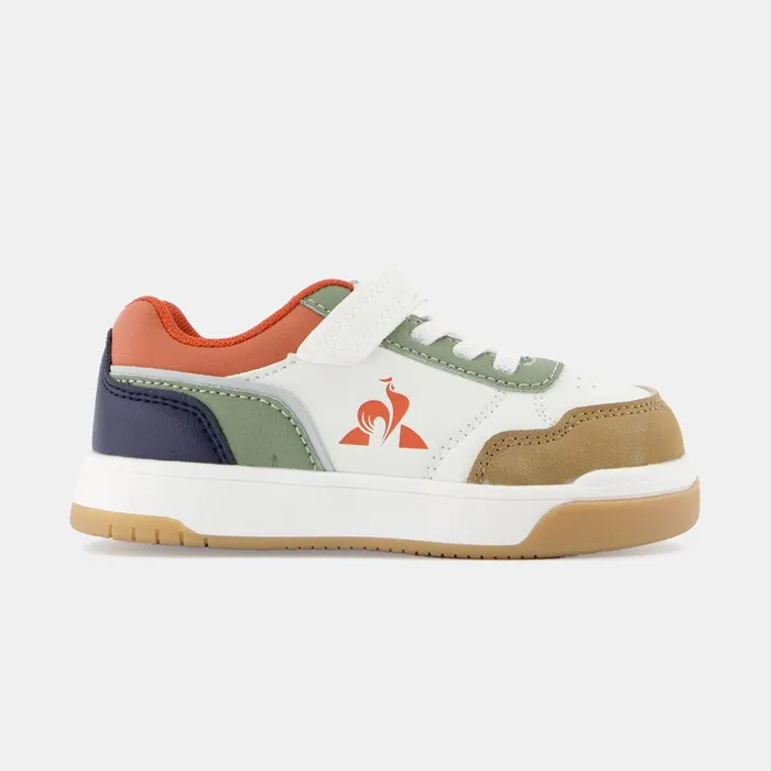 Le Coq Sportif CHAUSSURES BB Shoes LCS COURT BREAKER INF Kids Optical Whiteorange Kids Baby And Toddler
