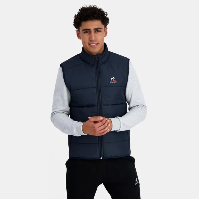 Le Coq Sportif Essentiels Down Jacket Sans Manche Sky Captain Men Jackets