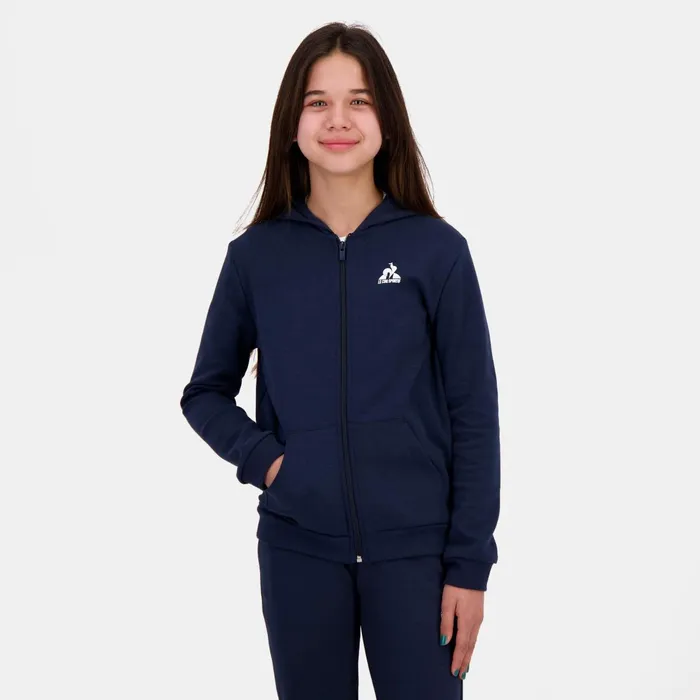 Le Coq Sportif Essentiels ZipUp Hoodie Kids Kids Sweatshirts And Hoodies