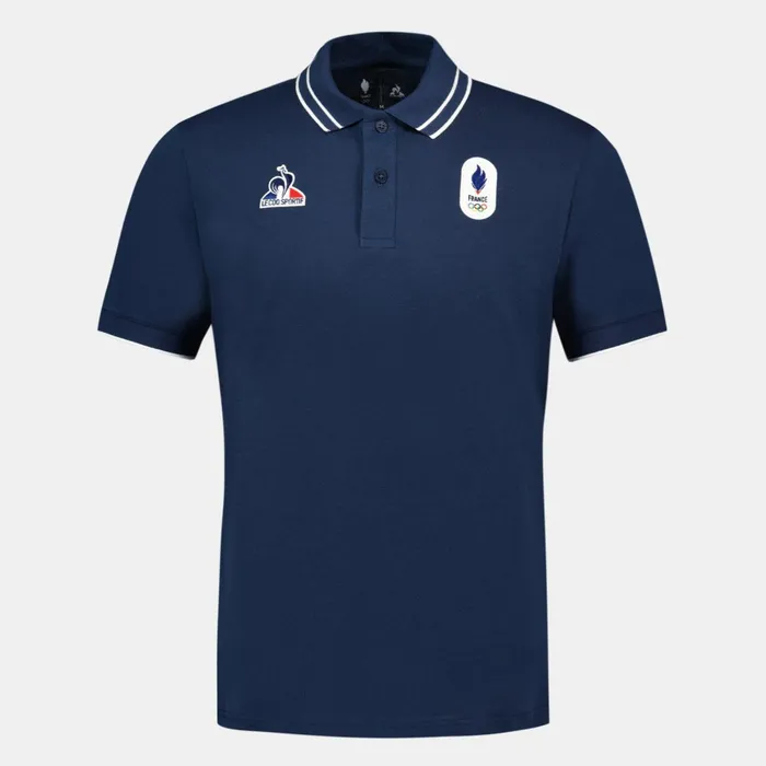 Le Coq Sportif France039s Olympic Team Polo Shirt Insignia Blue Men Polos Shirts Le Coq Sportif France039s Olympic Team Polo Shirt Insignia Blue Men Polos Shirts