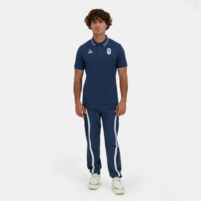 Le Coq Sportif France039s Olympic Team Polo Shirt Insignia Blue Men Polos Shirts Le Coq Sportif France039s Olympic Team Polo Shirt Insignia Blue Men Polos Shirts