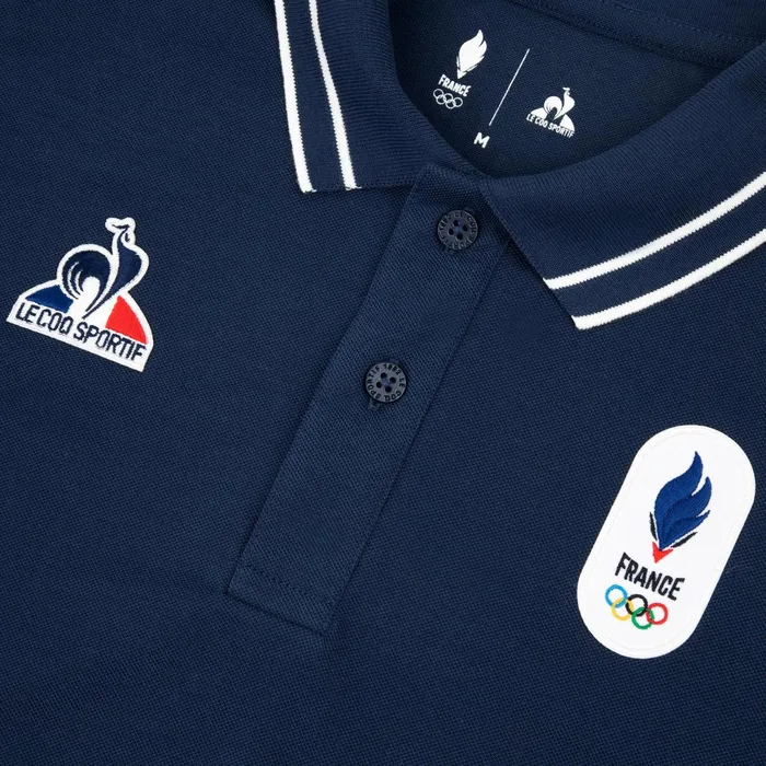 Le Coq Sportif France039s Olympic Team Polo Shirt Insignia Blue Men Polos Shirts Le Coq Sportif France039s Olympic Team Polo Shirt Insignia Blue Men Polos Shirts
