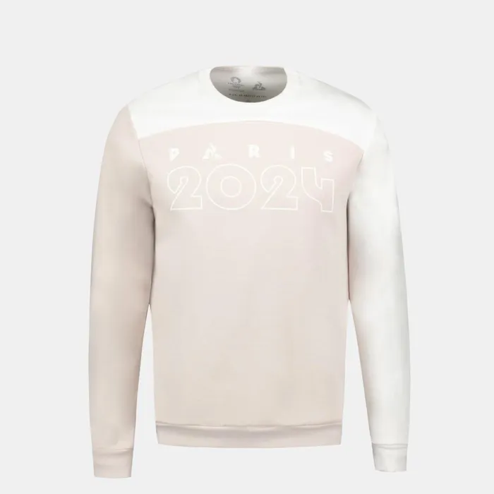 Le Coq Sportif Paris 2024 RoundNeck Sweatshirtshirt Men Sweatshirts