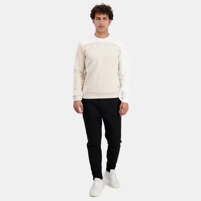 Le Coq Sportif Paris 2024 RoundNeck Sweatshirtshirt Men Sweatshirts