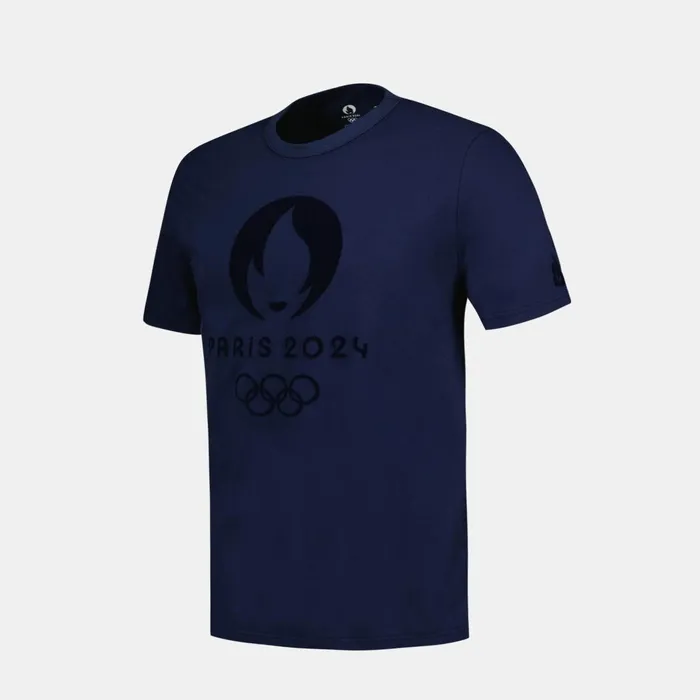 Le Coq Sportif Paris 2024 TShirt Bleu Nuit MenWomen Tshirts And Tops