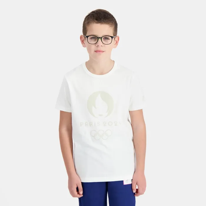 Le Coq Sportif Paris 2024 TShirt Kids Marshmallow Kids Tshirts