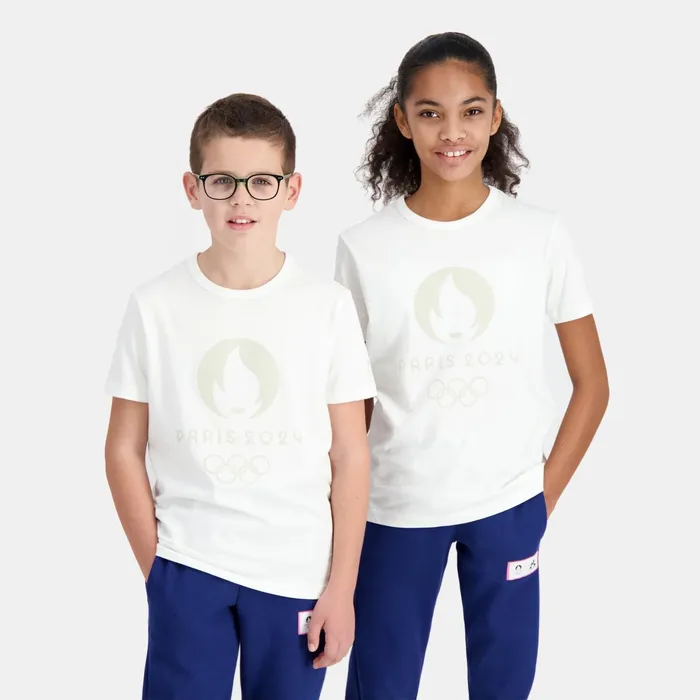 Le Coq Sportif Paris 2024 TShirt Kids Marshmallow Kids Tshirts
