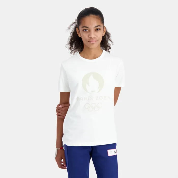 Le Coq Sportif Paris 2024 TShirt Kids Marshmallow Kids Tshirts