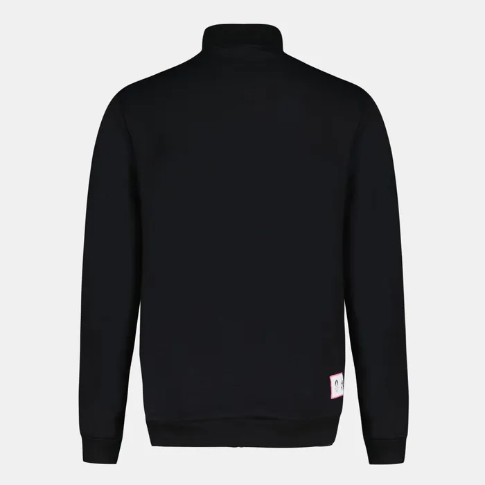 Le Coq Sportif Paris 2024 ZipUp Sweatshirtshirt Black Men Sweatshirts