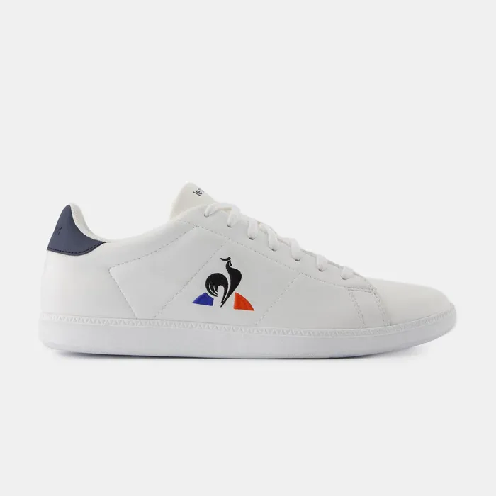 Le Coq Sportif Shoes COURTSET2 Optical Whitedress Blue Men Trainers And Sneakers