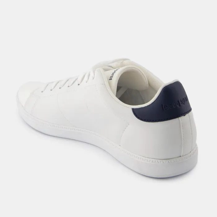 Le Coq Sportif Shoes COURTSET2 Optical Whitedress Blue Men Trainers And Sneakers