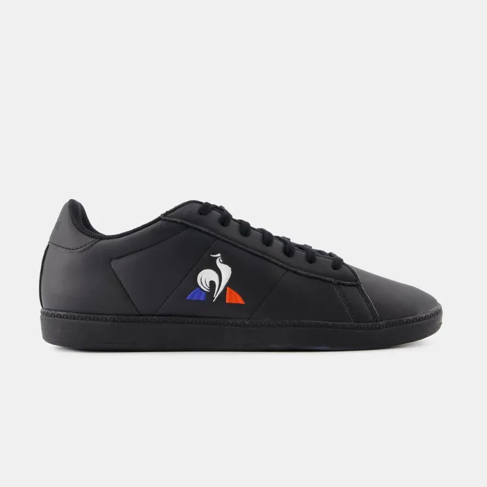 Le Coq Sportif Shoes COURTSET2 Triple Black Men Trainers And Sneakers