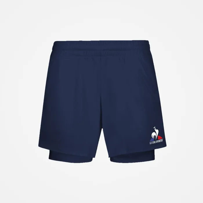 Le Coq Sportif Tennis Shorts Dress Bluesnew Optical White Women Trousers Joggers And Shorts