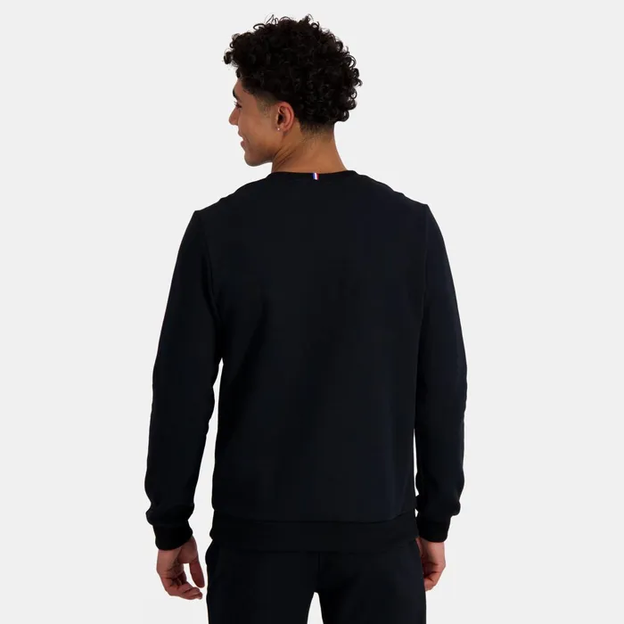 Le Coq Sportif Ton Sur Ton RoundNeck Sweatshirtshirt Black Men Sweatshirts