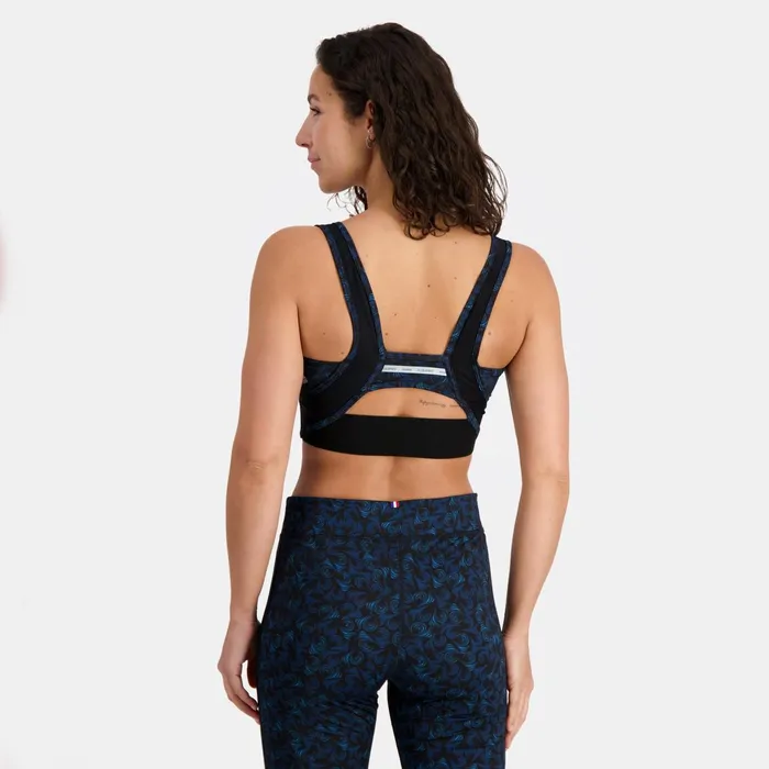 Le Coq Sportif Training Performance Bra All Over Bleu Perf Women Bra And Leggings Le Coq Sportif Training Performance Bra All Over Bleu Perf Women Bra And Leggings