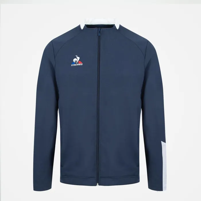 Le Coq Sportif Training ZipUp Sweatshirtshirt Dress Blues Men Sweatshirts