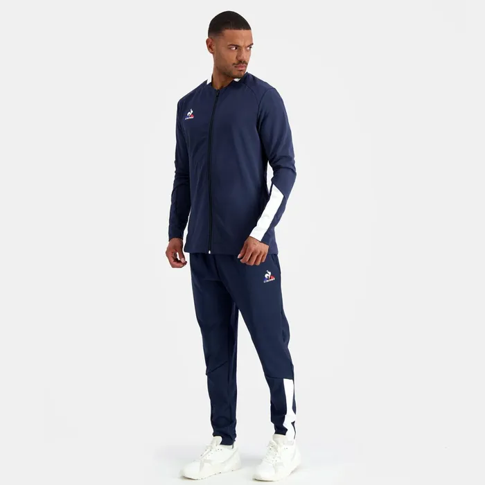 Le Coq Sportif Training ZipUp Sweatshirtshirt Dress Blues Men Sweatshirts