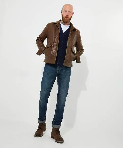 Leather Jackets Joebrowns Apparel Brown Trucker Leather Jacket Brown
