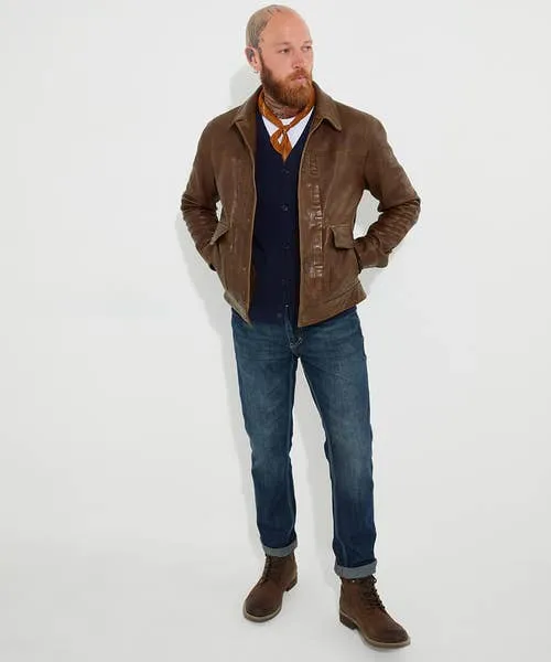 Leather Jackets Joebrowns Apparel Brown Trucker Leather Jacket Brown