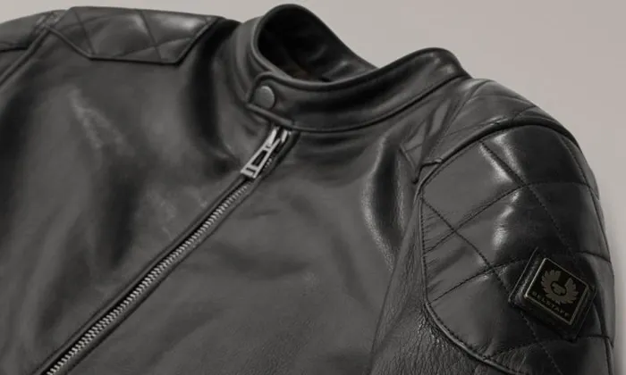 Leather Jackets Men Belstaff Centenary Outlaw Pro Motorcycle Jacket Black