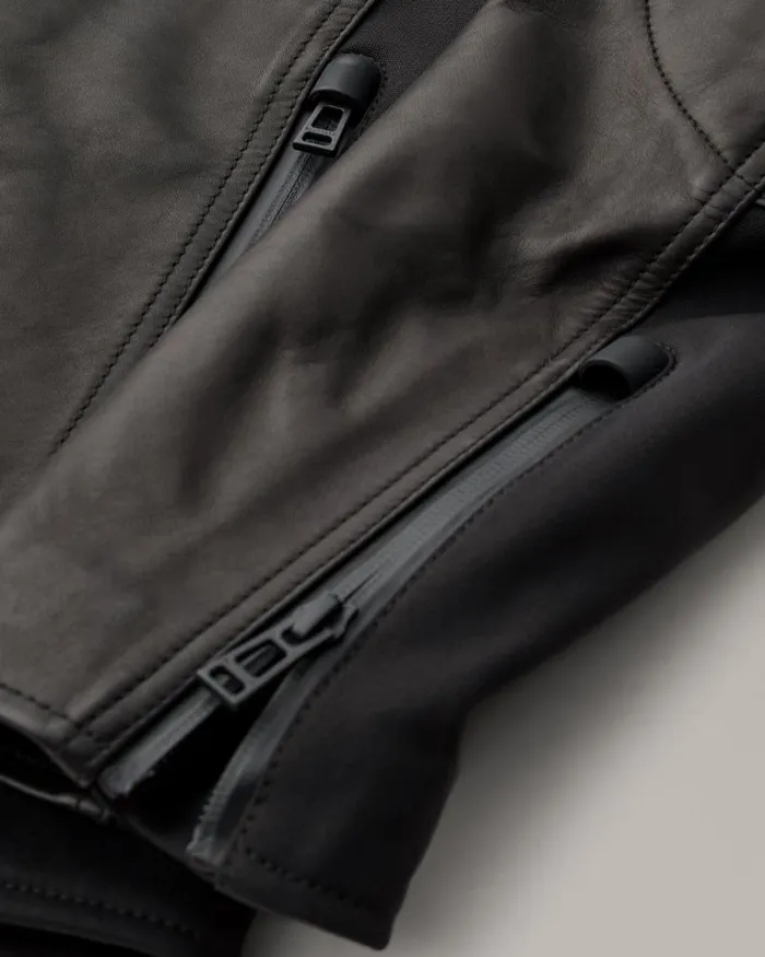 Leather Jackets Men Belstaff Mistral Motorcycle Jacket Black