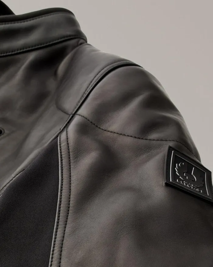 Leather Jackets Men Belstaff Mistral Motorcycle Jacket Black