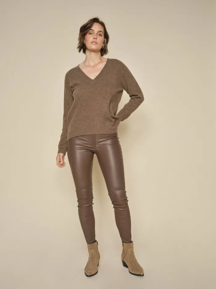 Leather MMLucia Stretch Leather Legging Rain Drum MOS MOSH Women