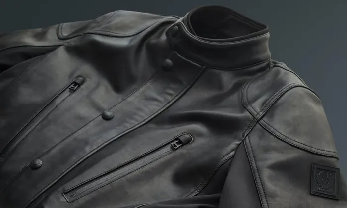 Leather Motorcycle Jackets Men Belstaff Maelstrom Motorcycle Jacket Black