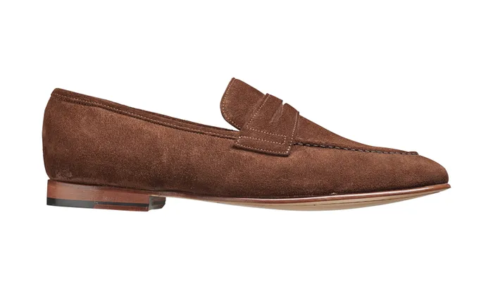 Ledley 8211 Castagnia Suede Men Barker Shoes Mens Loafers