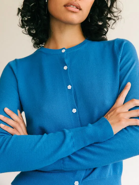 Lisa Says Gah Erin Cardigan Cobalt Women Tops